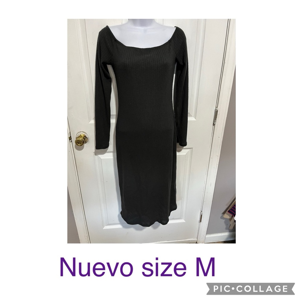 Elegant Black Long Sleeve Dress